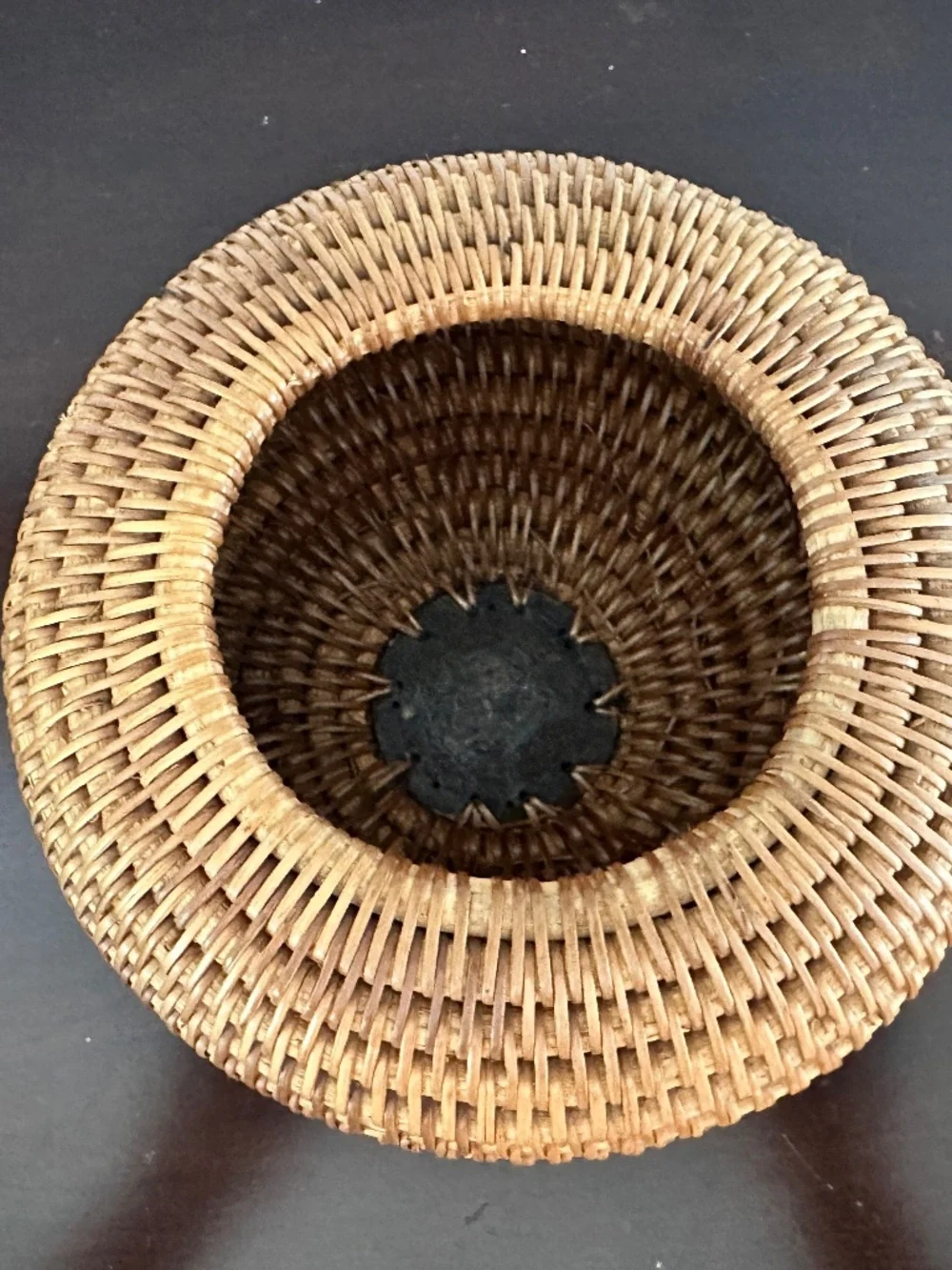 Woven Lombok Intricate Basket Footed vintage woven